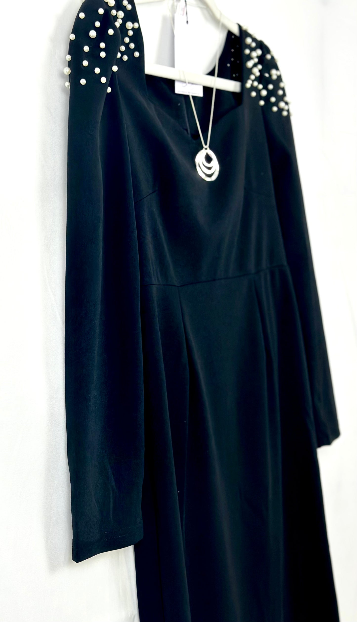 Black Pearl Bead Dress
